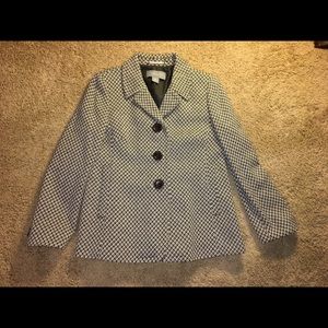 Ann Taylor Petites Button Up Pattern Jacket